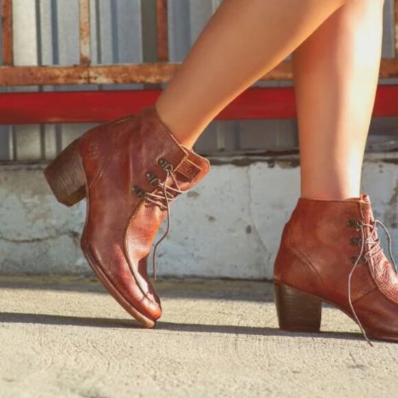 NEW BED/STU Made In USA Leather Xena 2 Booties in Jasper for womens 825 9m5 - Picture 9 of 9